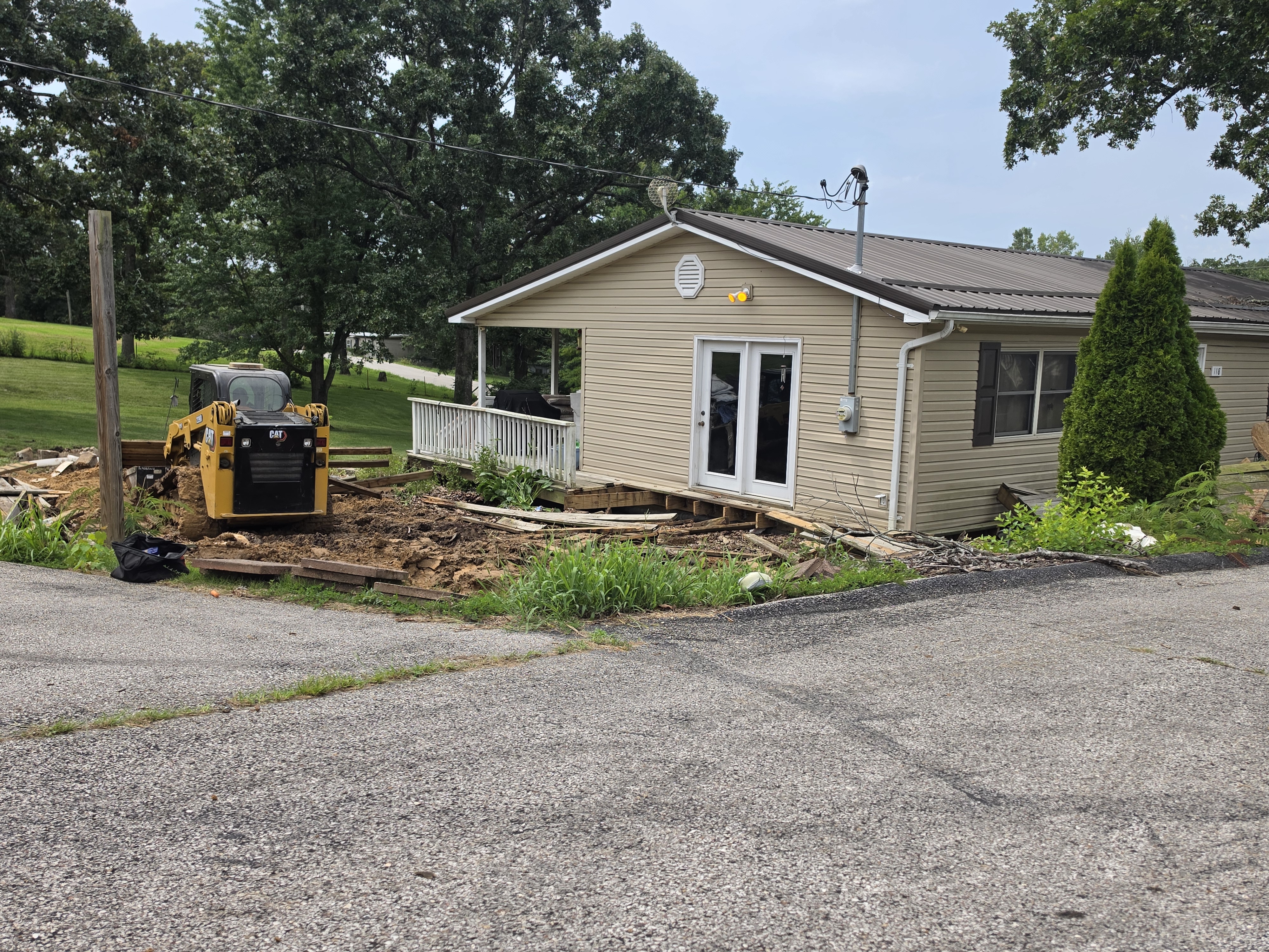 Site before residential demolition